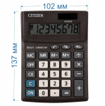 Калькулятор настольный "Citizen Business Line", CMB801-BK, 8-разрядный, 137x102x31мм, чёрный