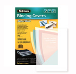 Обложки пластиковые для переплёта "Fellowes Transparent", А4, 300мкм, прозрачные, 100шт в упаковке