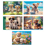 Альбом для рисования "Hatber", 12л, А4, на скобе, серия "Пушистое счастье"