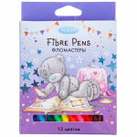 Фломастеры "Hatber Eco", 12 цветов, серия "MeToYou", в картонной упаковке