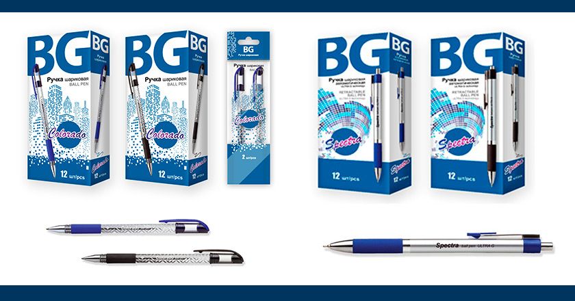 Шариковые ручки торговой марки "BG"