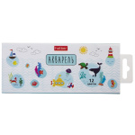 Акварель медовая "Hatber", 12 цветов, без кисти, серия "Deep Forest", пластиковый пенал, в картонной упаковке