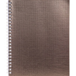Тетрадь "Hatber", 96л, А5, клетка, обложка бумвинил, на гребне, серия "Metallic - Коричневая"