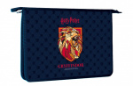 Папка пластиковая для тетрадей "Hatber", А4, 2 отделения, с вкладышем, на молнии, серия "Гарри Поттер"