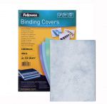 Обложки картонные для переплёта А4, 160гр/м² синие "Fellowes Copylux" 100шт/уп.
