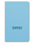Бизнес-блокнот "Hatber", 128л, А5, без линовки, тиснение, мягкий переплёт, eco-кожа, серия "Majestic - Голубой"