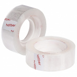 Клейкая канцелярская лента "Hatber", 19мм, 33м, 38мкм, прозрачная