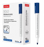 Маркер для доски "Hatber Solo", 2мм, круглый наконечник, спиртовая основа, синий