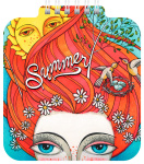 Блокнот "Hatber", 60л, А6, без линовки, фигурная высечка, на гребне, серия "Art Dreams"