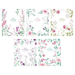 Тетрадь "Hatber", 48л, А5, клетка, тиснение, на скобе, серия "Natural Flowers"