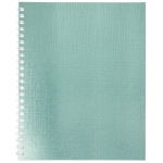 Тетрадь "Hatber", 96л, А5, клетка, обложка бумвинил, на гребне, серия "Metallic - Мята"