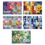 Альбом для рисования "Hatber", 32л, А4, пластиковая обложка с печатью, на скобе, серия "Торжество цвета"