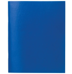 Тетрадь "Staff", 96л, А5, клетка, обложка бумвинил, на скобе, синяя