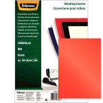 Обложки картонные для переплёта "Fellowes Chromo", А4, 250гр/м2, красные, 100шт в упаковке