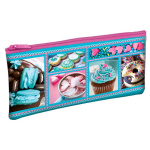 Пенал "Hatber", 205х110мм, мягкий, на молнии, серия "Яркие сладости