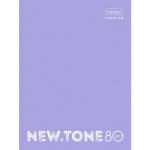 Тетрадь "Hatber Premium", 80л, А4, клетка, на 4-х кольцах, ламинация, серия "NewTone Pastel - Лаванда"