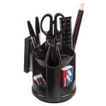 Настольный органайзер "Erich Krause Mini Desk Classic", 12 предметов, вращающийся, чёрный