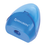 Точилка пластиковая "Brauberg Bell", 8мм, 1 отверстие, контейнер, корпус ассорти