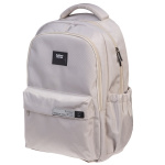 Рюкзак "Hatber", 46x31,5x15см, полиэстер, 2 отделения, 3 кармана, нагрудная стяжка, светоотражающие элементы, серия "Daily - White Sand"