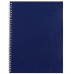 Тетрадь "Staff", 96л, А5, клетка, обложка бумвинил, на гребне, синяя