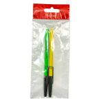 Набор ручек шариковых "Hatber Neon", 0,7мм, синяя, разноцветный корпус, 2шт в пакете