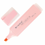 Текстовыделитель "Brauberg Original Pastel", 1-5мм, скошенный наконечник, водная основа, розовый