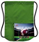 Мешок для обуви "Hatber", 34х41см, 2 отделения, с карманом на молнии, серия "Играй в футбол"