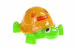 Точилка пластиковая "Hatber Черепашка", 1 отверстие, корпус ассорти