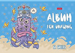 Альбом для рисования "Hatber", 12л, А4, на скобе, серия "Freaky Friends"
