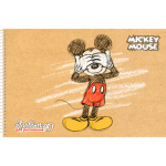 Альбом для рисования "Hatber", 40л, А4, перфорация на отрыв, на спирали, серия "Микки Маус"