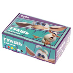 Гуашь "Hatber", 6 цветов, 10мл, серия "Буба", в картонной упаковке