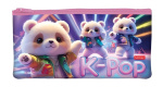Пенал "Hatber", 205х110мм, мягкий, на молнии, серия "K-Pop мишки"