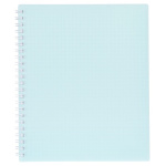 Тетрадь "Hatber", 80л, А5, клетка, пластиковая обложка, на гребне, серия "Canvas - Бирюза"