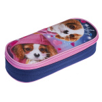 Пенал "Hatber", 220х90х50мм, 1 карман, на молнии, серия "Милый щенок"