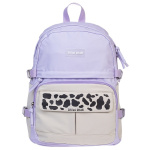 Рюкзак "Hatber", 41,5x30x17,5см, полиэстер, 1 отделение, 6 карманов, серия "Mimimilk: Bear - Сиреневый"