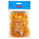 Банковская резинка для денег "Hatber", 200гр, 80мм, каучук, жёлтая, в пакете