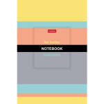 Бизнес-блокнот "Hatber", 96л, А5, клетка/линия, ламинация, твёрдый переплёт, серия "Colorful Strips"