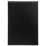 Блокнот "Hatber", 80л, А4, клетка, пластиковая обложка, на гребне, серия "Velvet - Чёрный"
