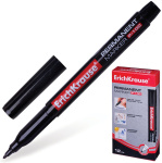 Маркер перманентный "Erich Krause P-100", 0,5-1,2мм, круглый наконечник, спиртовая основа, чёрный