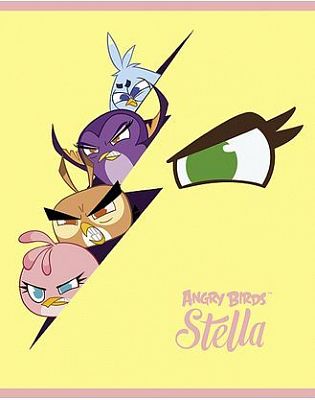 Тетрадь 48л А5ф клетка на скобе серия -ANGRY BIRDS_STELLA-