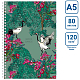 Скетчбук "BG", 80л, А5, без линовки, белый блок, лак, ламинация, твёрдая обложка, на гребне, серия "Танец журавлей"