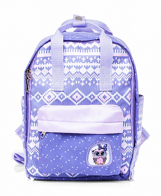 Рюкзак "Hatber", 27x20x13см, твил, 1 отделение, отделение для планшета, 4 кармана, серия "Stylish - Вязаный узор"