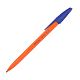 Ручка шариковая "Berlingo" H-25 Синяя 1,0мм корпус оранжевый с колп и клип 50шт в карт. Мини-Ди
