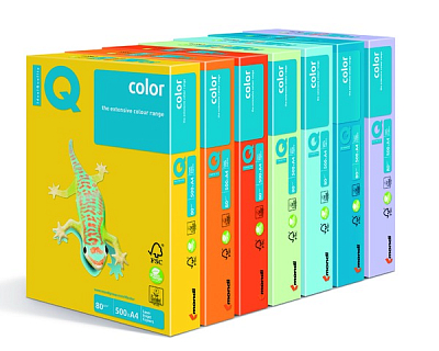 Бумага IQ Color AB48  А4, 80г/м2 500л, голубая вода