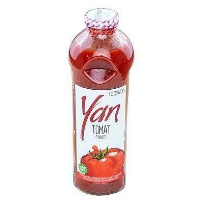 Сок "Yan", Томат, 930мл, стеклянная бутылка