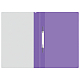 Папка-скоросшиватель пластиковая для документов "OfficeSpace", А4, 100л, 120мкм, прозрачный верх, фиолетовая