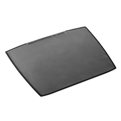 Настольное пластиковое покрытие "Durable", 65x52см, форма трапеции, прозрачный верхний слой, чёрное