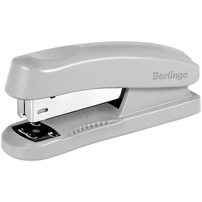 Степлер "Berlingo Universal", №24/6, 26/6, 30л, пластиковый корпус, металлический механизм, серый, в картонной упаковке