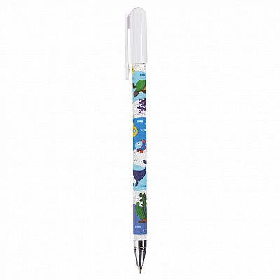 Ручка шариковая "Hatber Deep Forest", 0,7мм, синяя, чернила на масляной основе, цветной корпус с рисунком