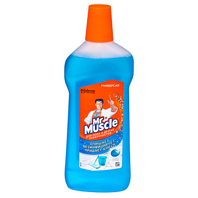 Жидкое средство для мытья полов "Мистер Мускул", После дождя, 500мл.